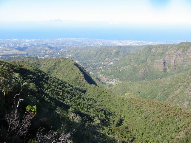 Vue sur la côté, le Zèbre et les Hauts de la Mare