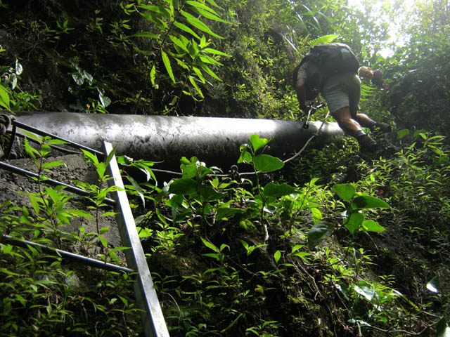 Un autre passage très délicat, vertigineux et glissant