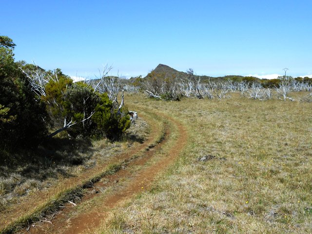 Le sentier en bord de rempart vers le nez de Bœuf