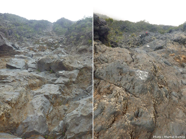 Sentier et Ravine de Grand Sable se confondent