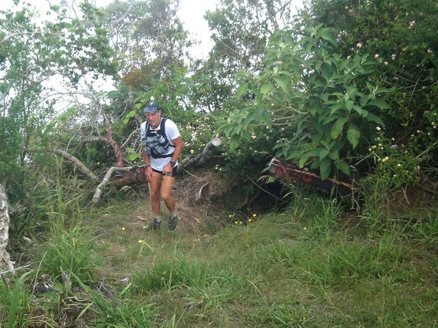 La fatigue se lit sur les visages en parvenant aux prairies