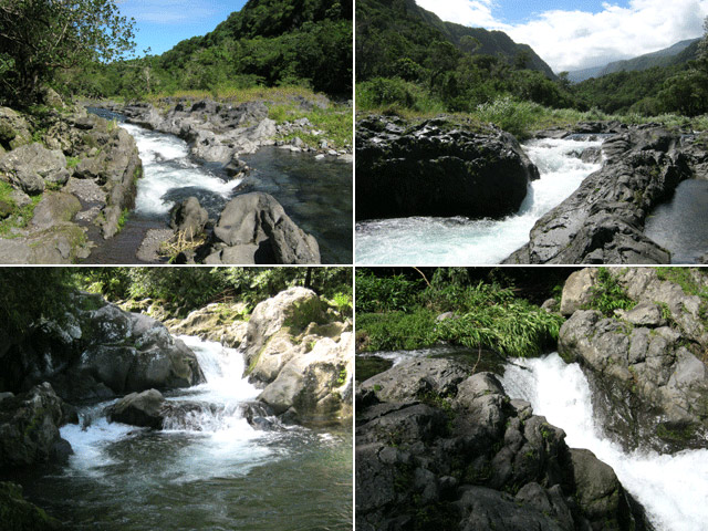 Quelques vues de la Rivière réparties sur le parcours