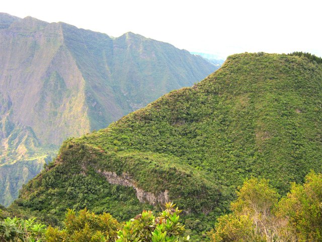 Coup d’œil en arrière pour un panorama sur le Piton Cabris