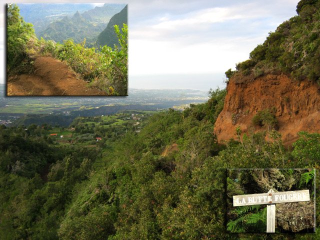 Passage de la Butte Fougères recouverte surtout de branles