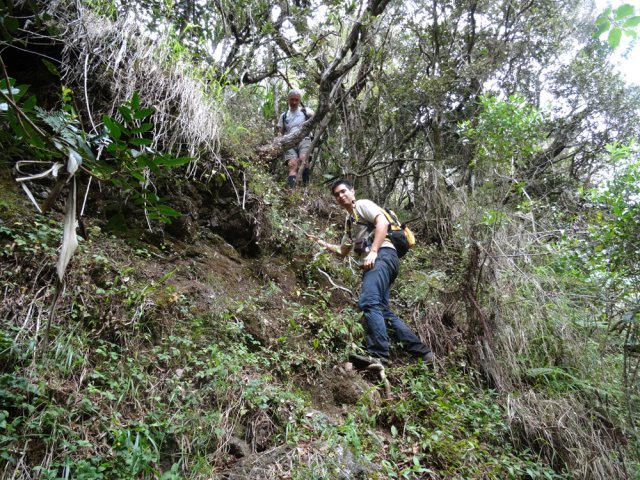 Violente escalade pour ressortir du Bras l'Eustache