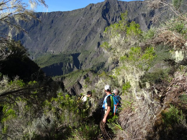 Le sentier est surtout bordé de branles