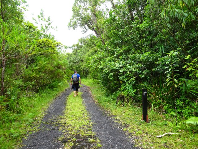 Il faut parfois marcher un peu sur la RF pour retrouver le sentier