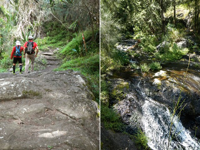 Le sentier ne s'éloigne jamais de la rivière
