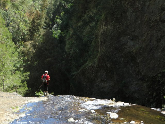 Le haut de la grande cascade