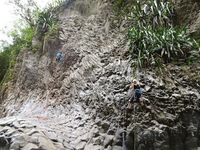 Plusieurs spots d'escalade tout au long du parcours