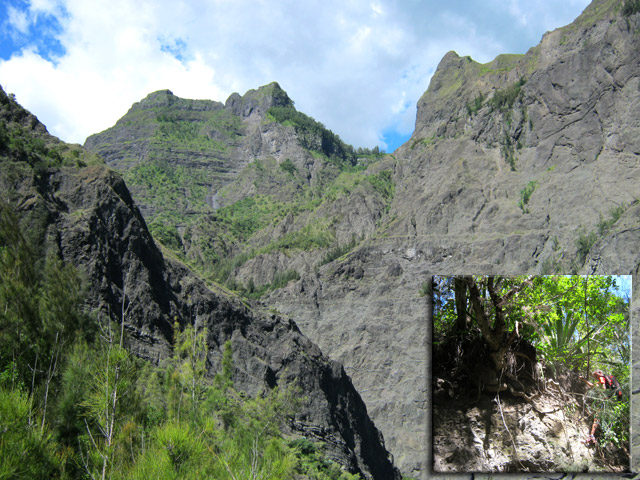 Les flancs du Cap Noir et descente par corde (hors circuit décrit)