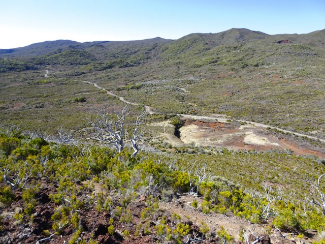 Viser la carrière et la RF du Piton de l'Eau pour la descente