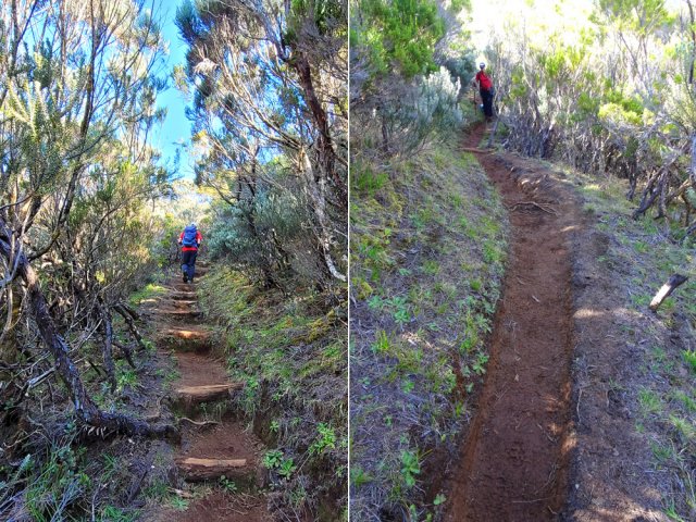 Sentier fréquenté à l'approche du lac souvent asséché