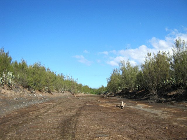 Franchissement de la Ravine Sèche qui peut être en eau à certaines périodes