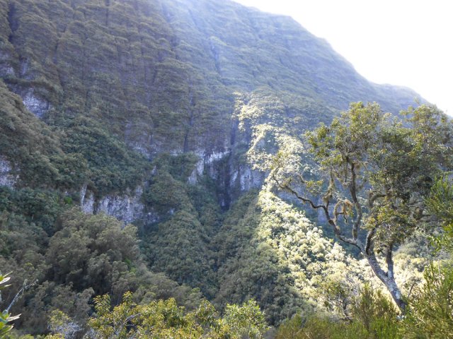 On domine la vallée de la Ravine des Calumets