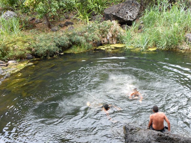 Le bassin n'est pas dangereux mais il faut savoir nager