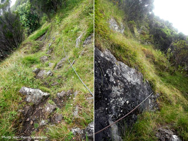 Quelques passages délicats de la descente vers Grand Îlet