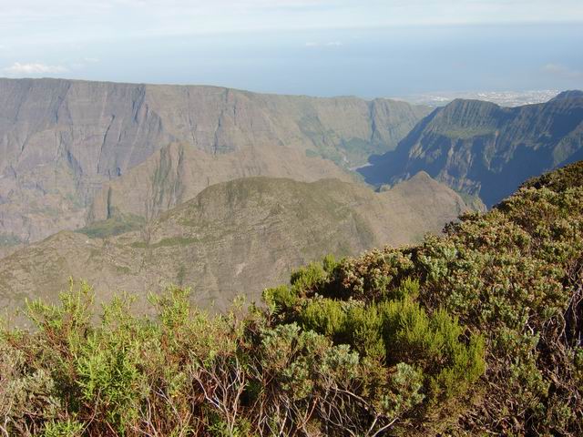 Deux Bras, la crête d'Aurère et la Crête de Marianne depuis la Roche Ecrite