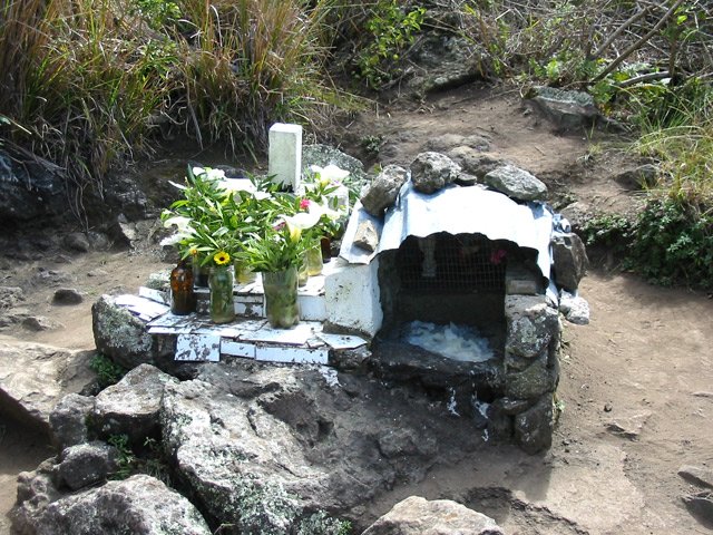 Autant d'oratoires dans les cirques qu'ailleurs sur l'île