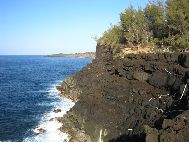 La croûte est constituée d'une multitude de couches de lave