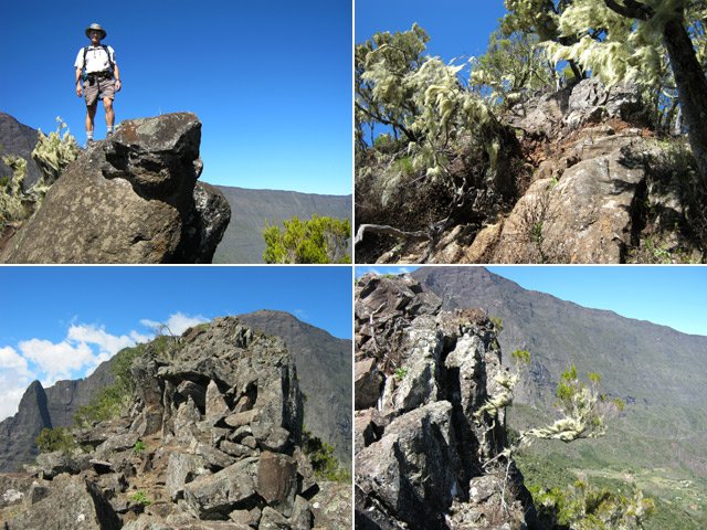 Quelques exemples de portions rocheuses, parfois instables