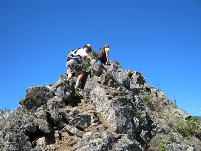 Sentier large, visible et facile