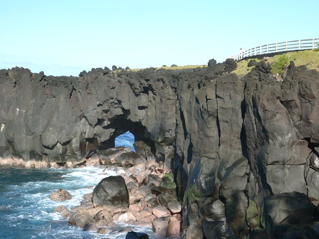 L’œil très connu du Cap Méchant en descendant l'autre escalier