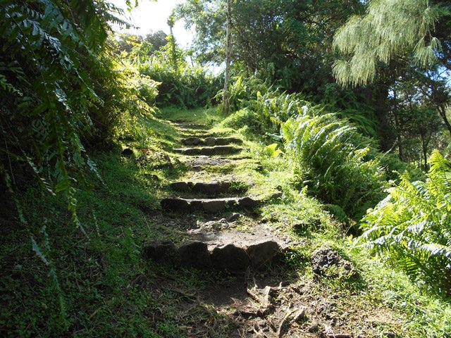 L'escalier débutant au Puits des Français