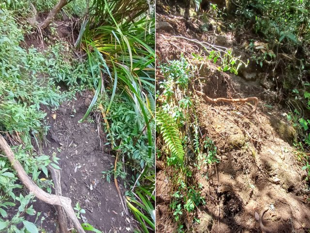 Attention de ne pas perdre le sentier en rencontrant quelques éboulis