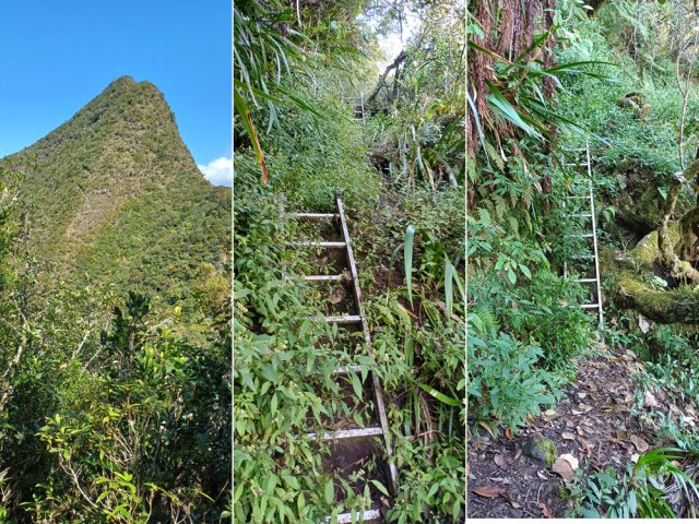 Heureusement, des échelles aident au franchissement de portions plus techniques