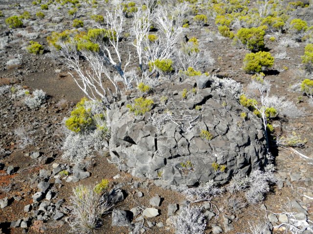 Nouvelles bombes volcaniques issues de l'explosion du Piton Haüy