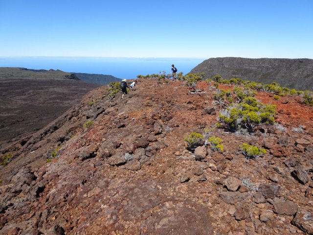 Dernier coup de rein avant de parcourir toute l'arête du Piton Chisny