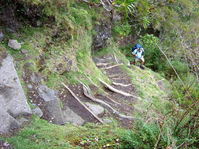 Certaines portions de la montée au Col de Fourche sont très pentues
