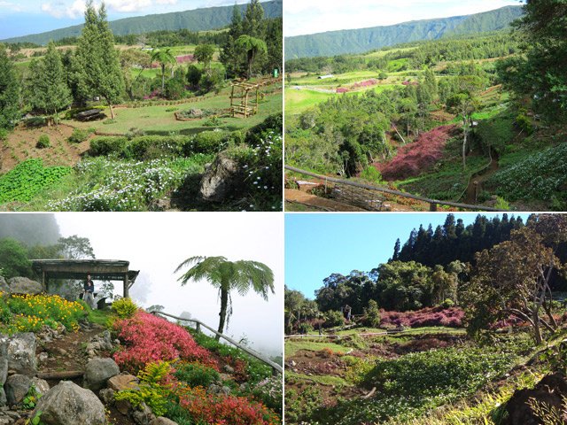 La magnifique aire de pique-nique et de détente au départ du sentier