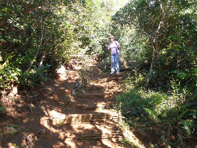 Attention, la forte descente peut parfois être glissante