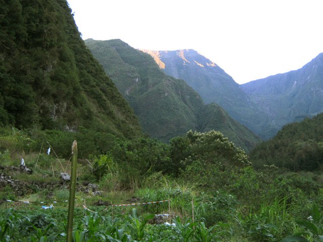 Départ de Grand Galet au lever du jour