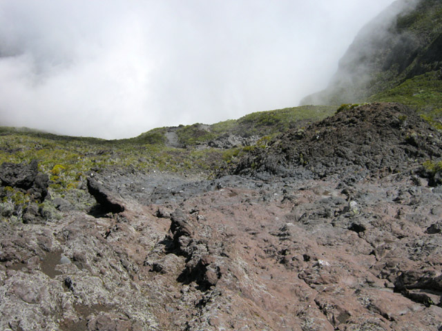Une longue portion du sentier dans la Ravine de Grand Sable
