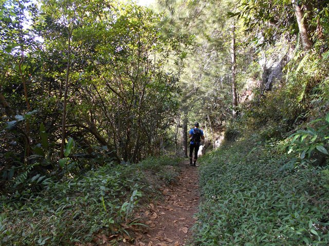 Sentier presque plat très agréable s'il y a de l'ombre