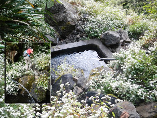 Le petit captage et nettoyage de la crépine