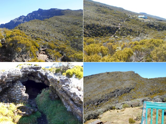 Les derniers hectomètres pour rejoindre le Gîte de la Caverne Dufour