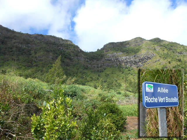 La Roche Verre Bouteille depuis l'Allée Vert Bouteille (où est la faute ?)