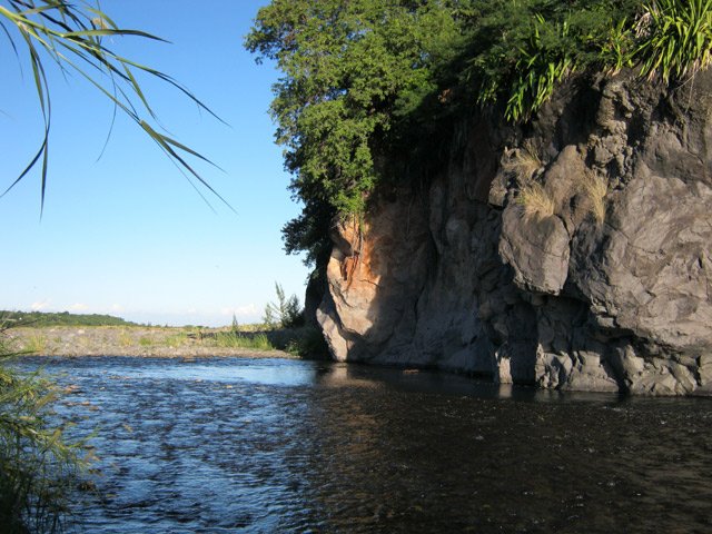 Quelques cm d'eau pour un agréable premier passage les pieds dans l'eau