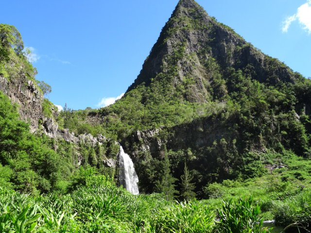 Arrivée à la cascade du Voile de la Mariée