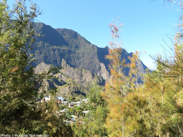 Panoramas sur l'Îlet à Calebasse et Palmiste Rouge depuis la montée