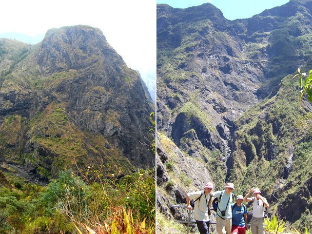 Les paysages sur la vallée de la Rivière des Galets