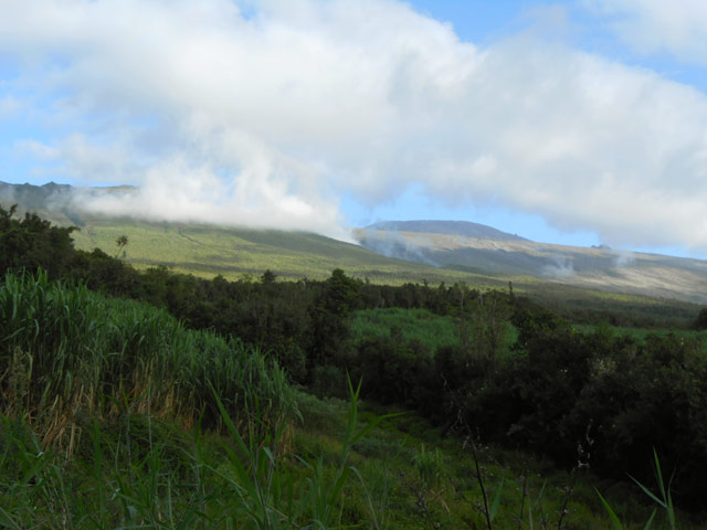 La Fournaise et les Grandes Pentes s'ennuagent très tôt