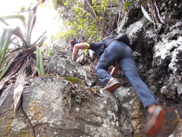 La fin du parcours est beaucoup plus sportive que la montée