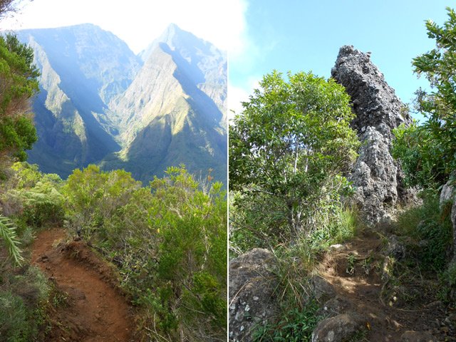 La descente vers la Roche verre Bouteille