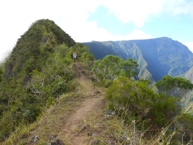 Le GRR2 avant la descente vers la Roche Verre Bouteille