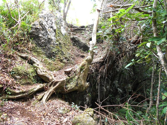 La seule partie technique de ce sentier d'approche